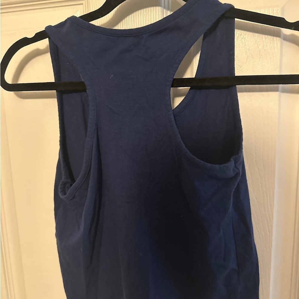 Blue Racerback Tank Top - Picture 2 of 3